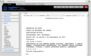Web-based Legislative Editor